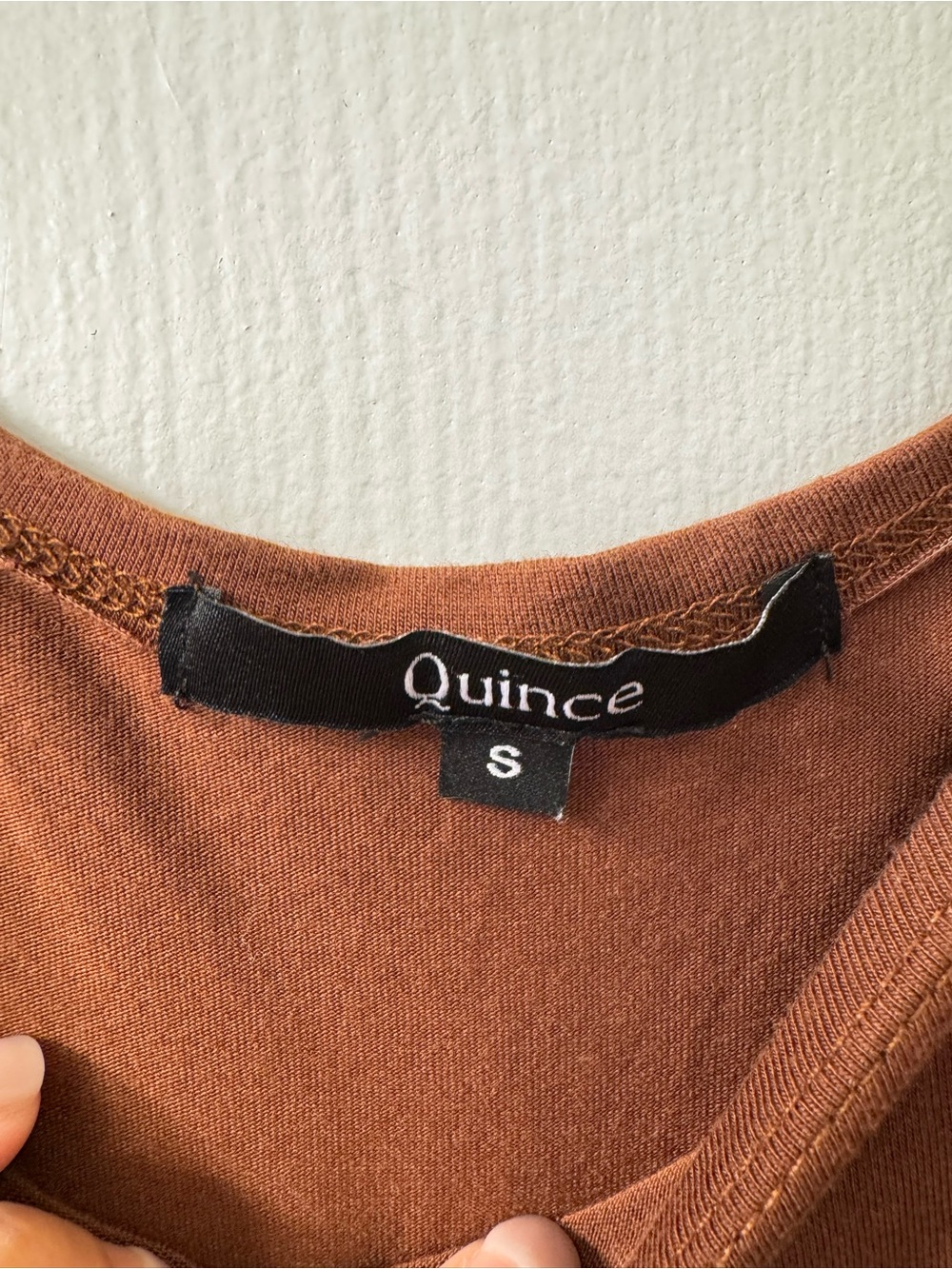 Quince Brown Tencel Jersey Fit & Flare Midi Dress Sz S - Picture 14 of 16